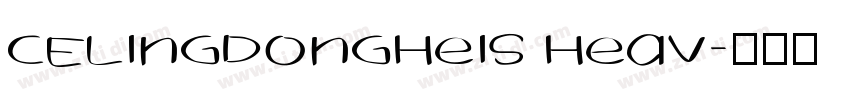 CELingDongHeiS Heav字体转换
